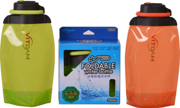 빛담 친환경 휴대용 접는 물병 여행 등산 캠핑 500ml - Image 11